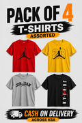 Pack Of 4 Tshirt (Brands)