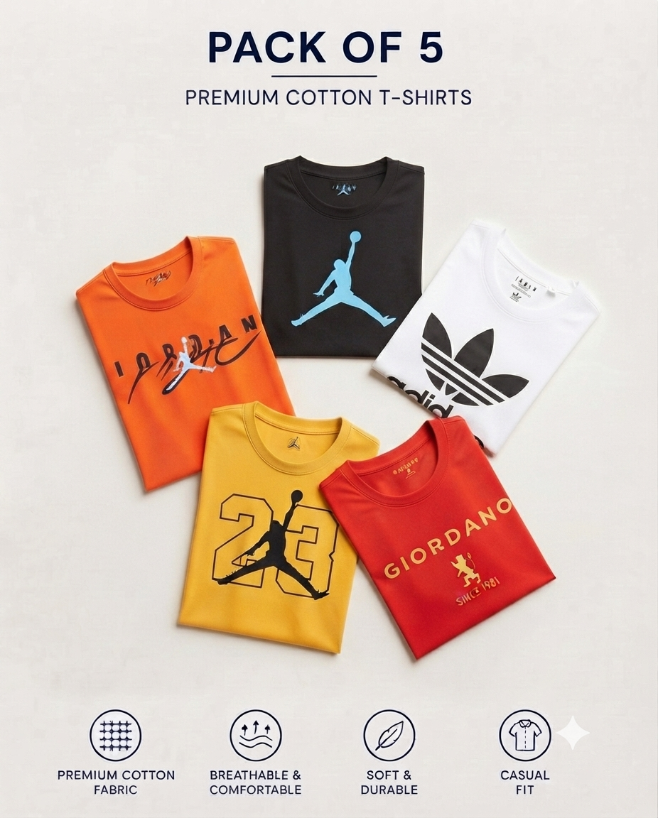 Pack Of 5 Tees-A