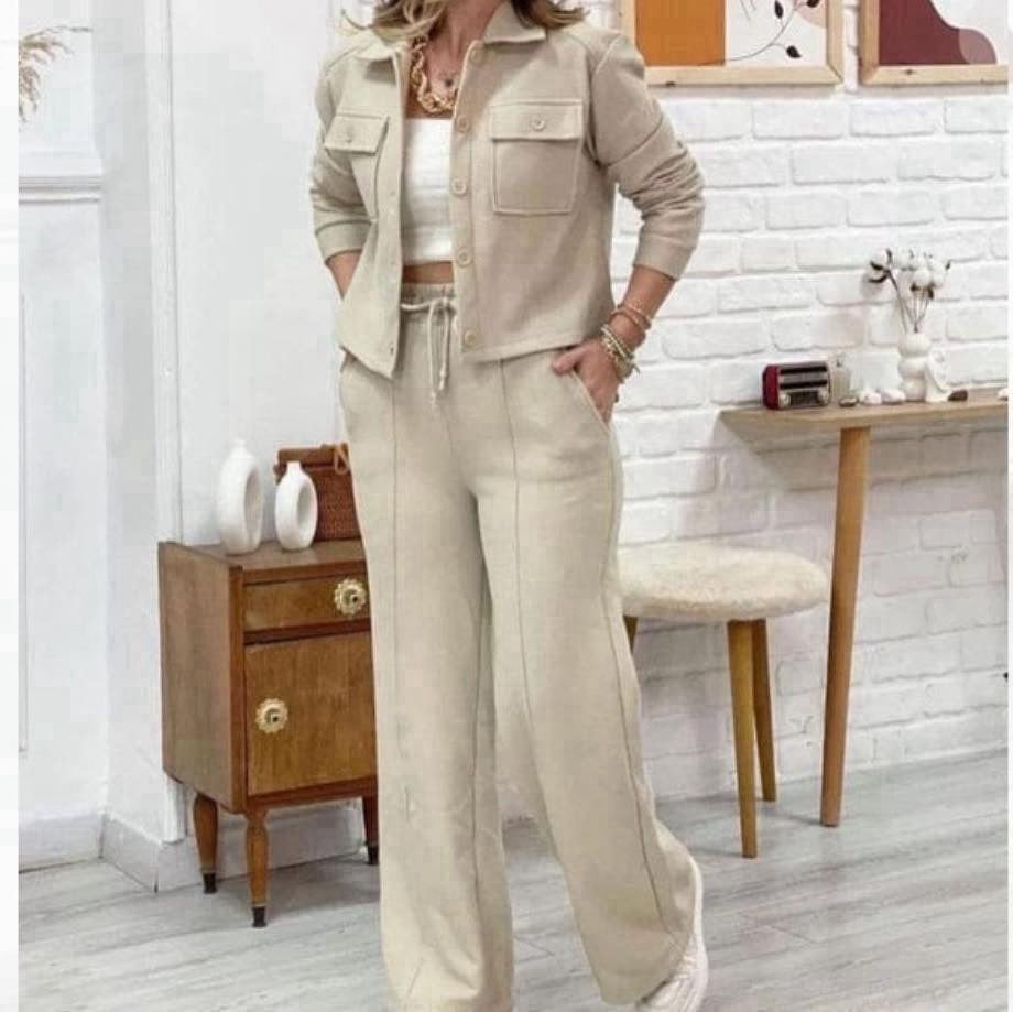 Delle Creme Button Tracksuit