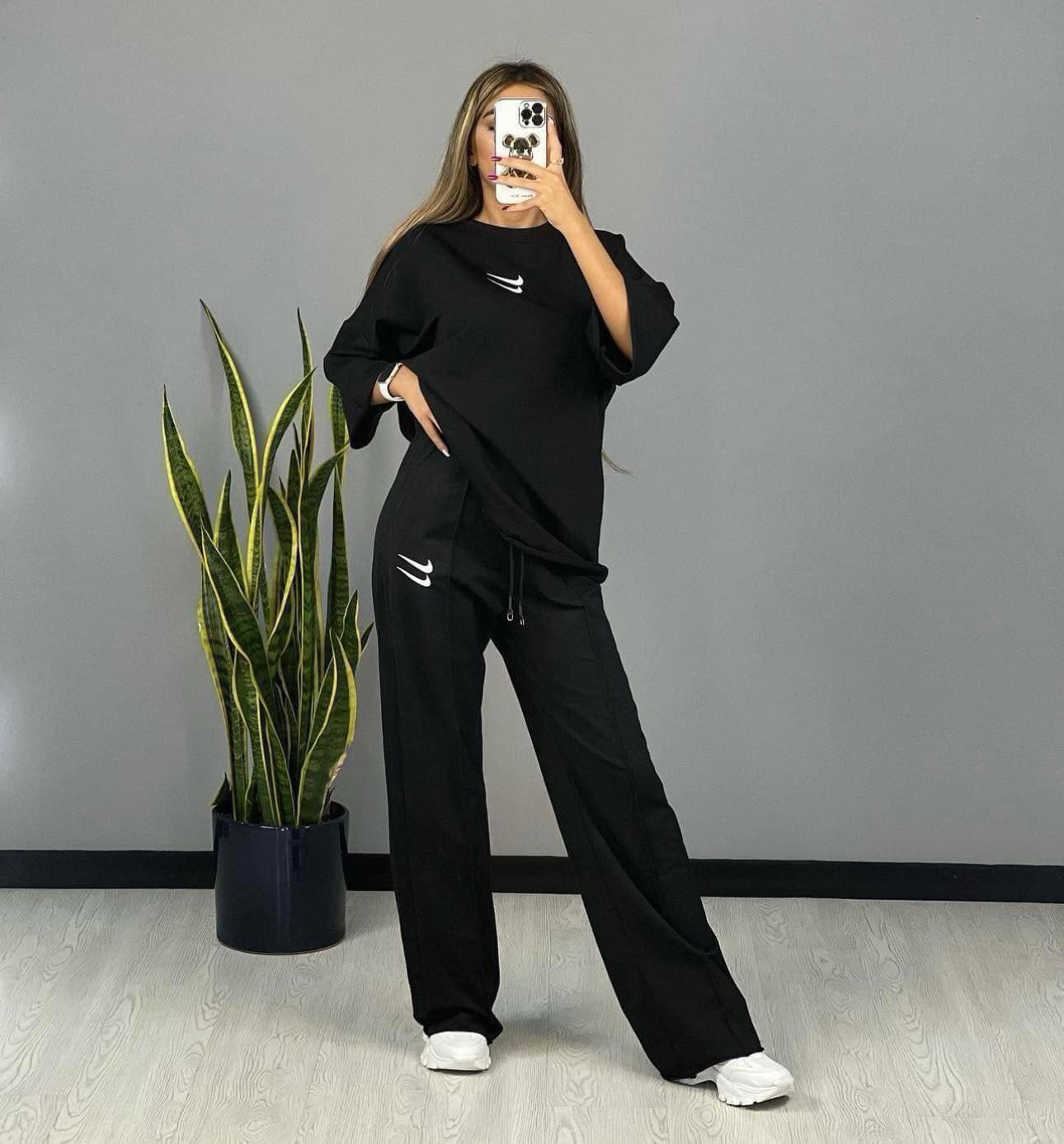 Double Tick Black Tracksuit