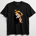 Hide Luffy Black Tshirt