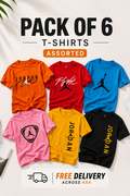 Pack Of 6 Tshirt (Brands)