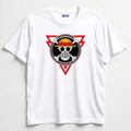 Luffy Triangle White Tshirt