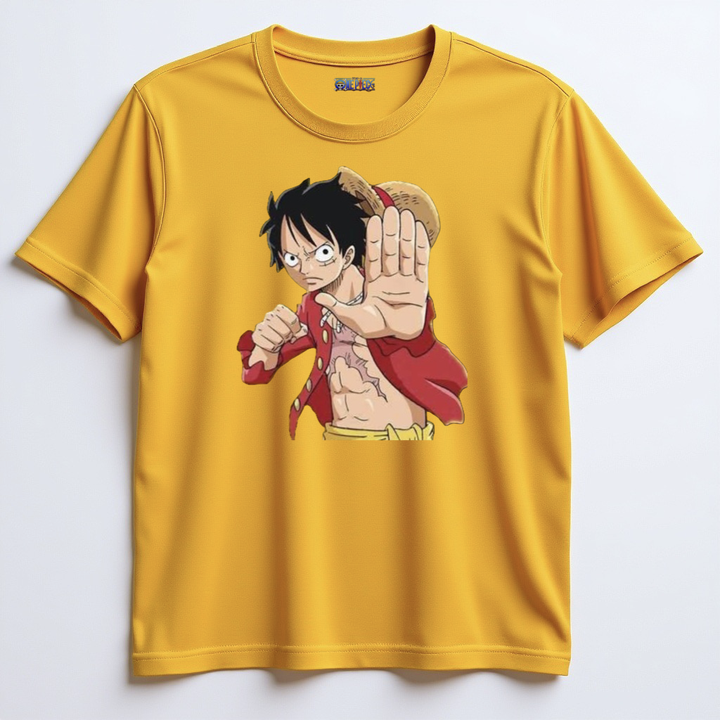 Luffy Hand Yellow Tshirt