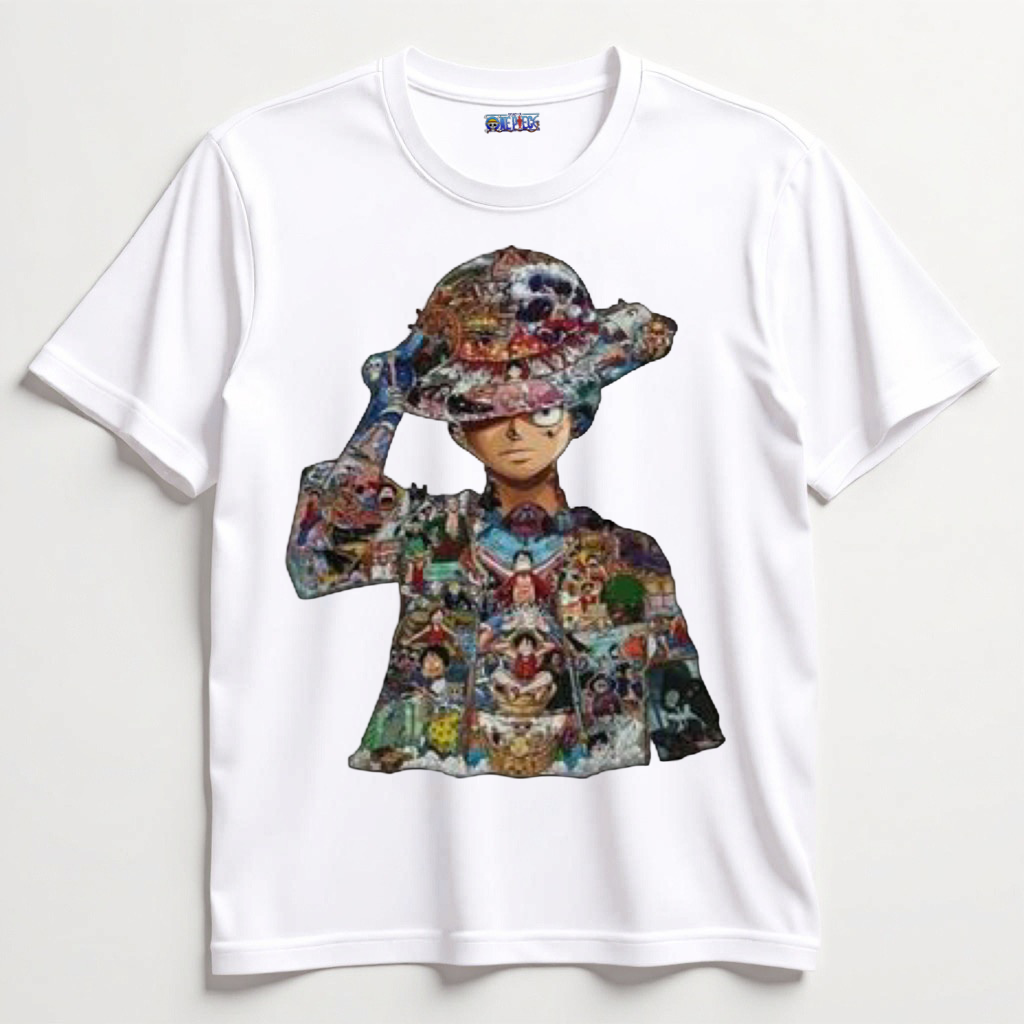 Multi Luffy White Tshirt