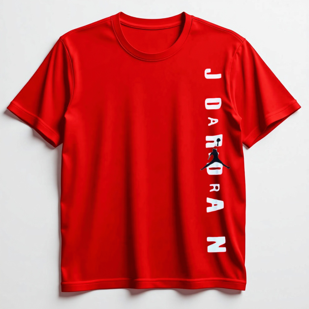 Side Jordan Red Tshirt