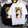Side Luffy White Tshirt