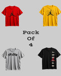 Pack Of 4 Tshirt (Brands)