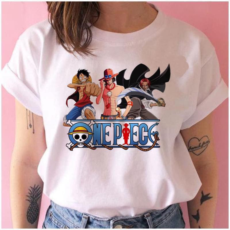 One Piece White Tshirt
